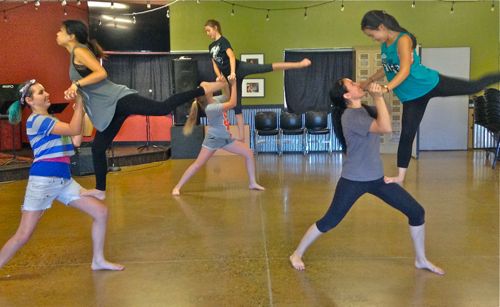 young women dance